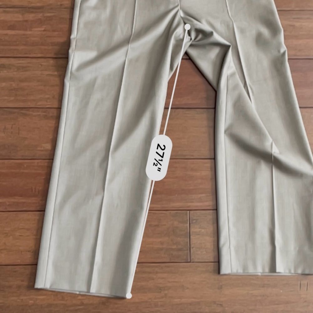Zanella Debra Italian Luxury Super 150's Wool High Rise Debra Trousers Size 8 - Picture 7 of 14